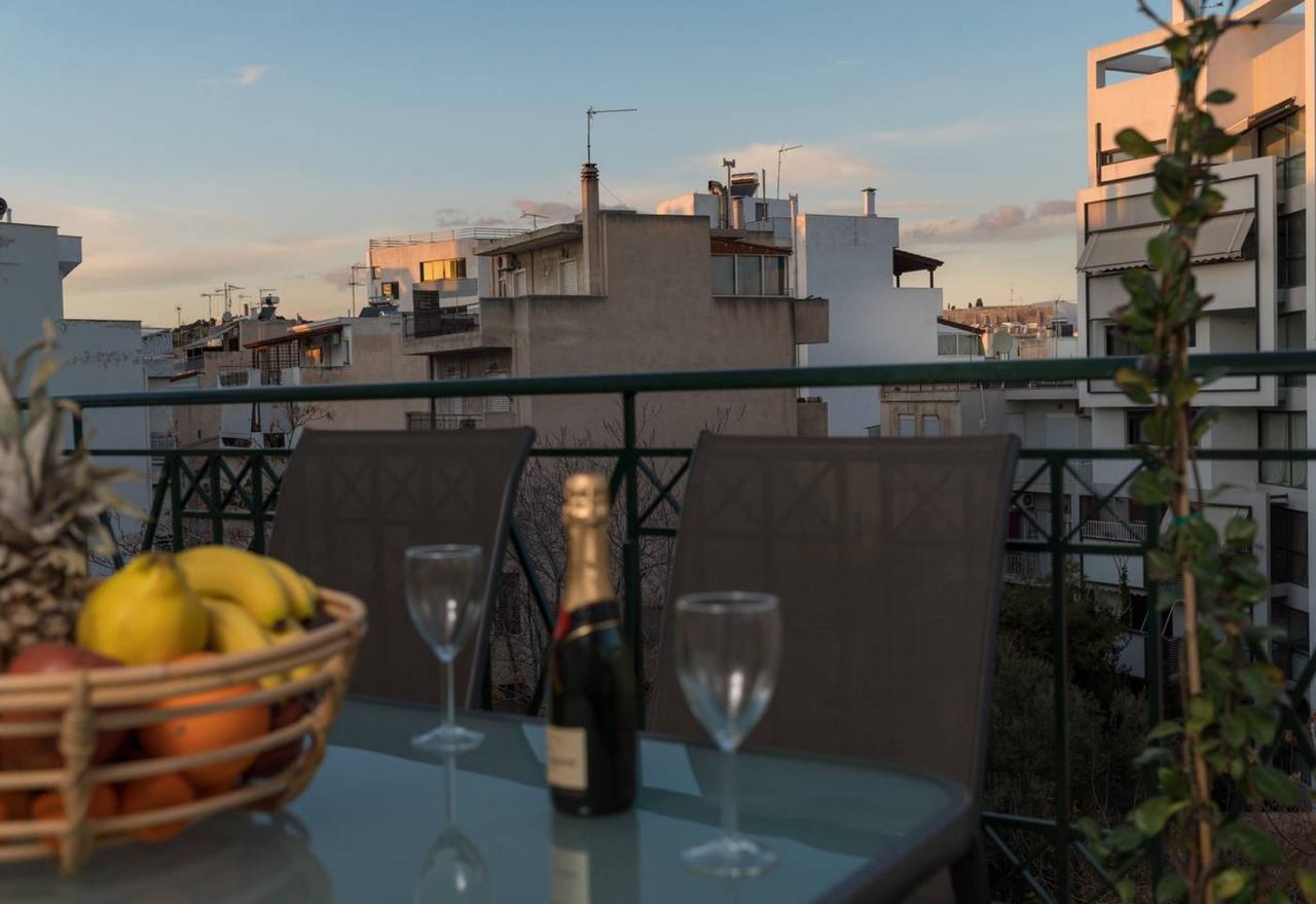 Penthouse With Acropolis View 8Ppl, 140Sqm Lägenhet Aten Exteriör bild
